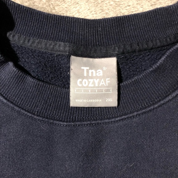 TNA Cozy Fleece Perfect Crew Sweatshirt - Picture 5 of 5